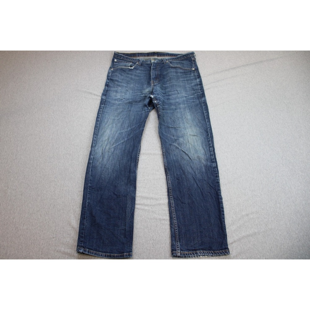 Levis 751 Jeans Men 34 X‎ 30 Blue Cotton Blend Stretch Regular Straight Vintage